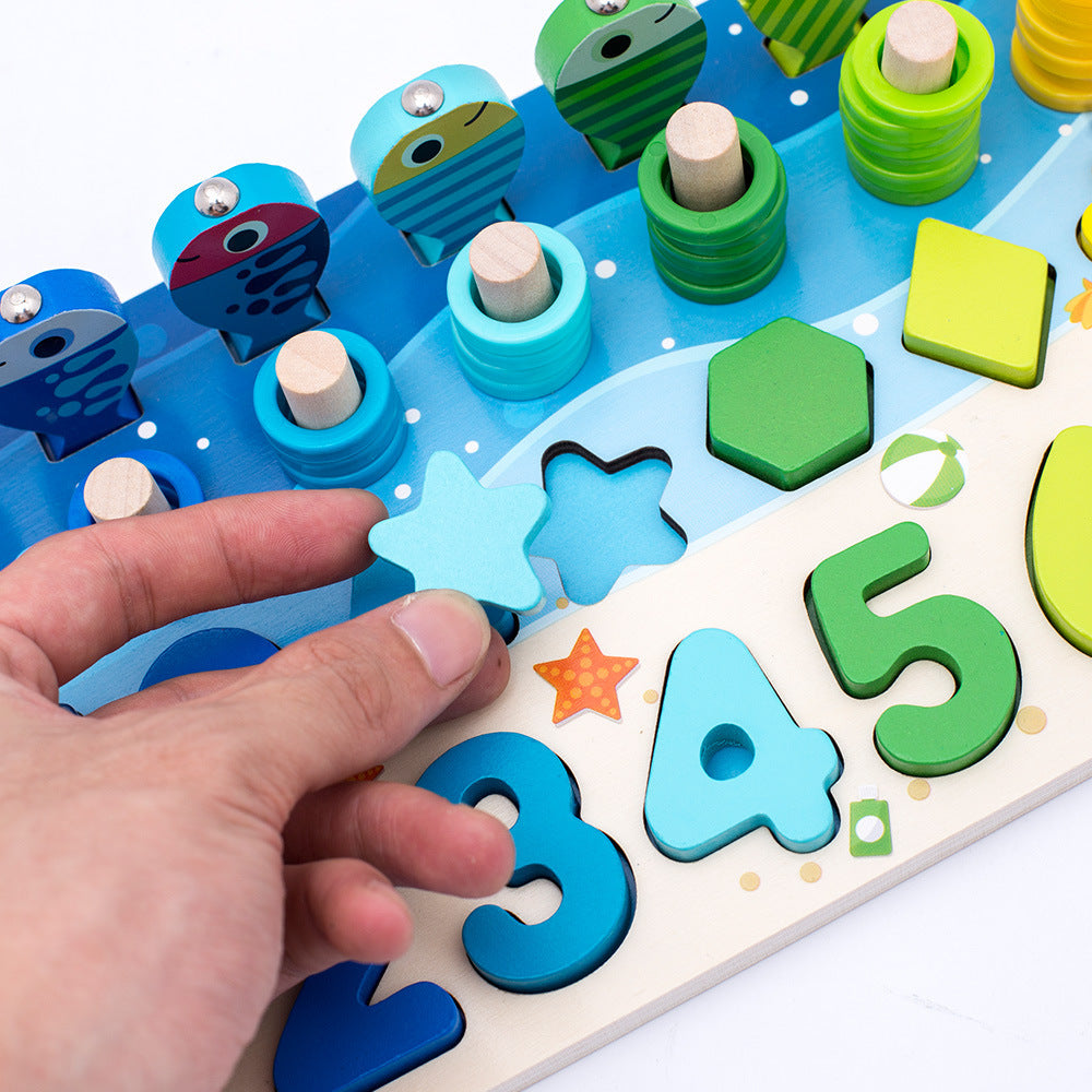 Kids Montessori Educational Wooden Math Children Toys