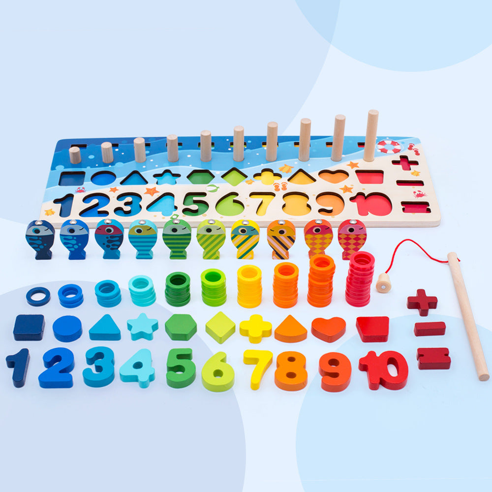 Kids Montessori Educational Wooden Math Children Toys