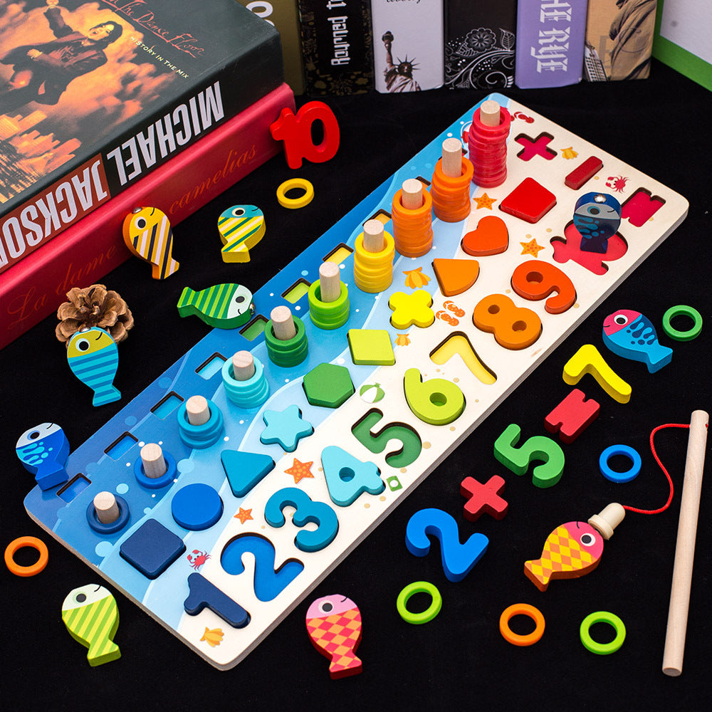 Kids Montessori Educational Wooden Math Children Toys