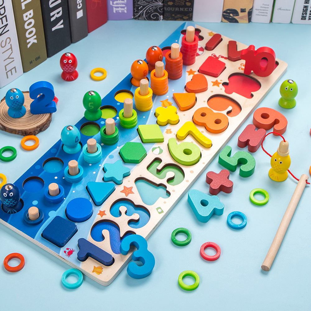 Kids Montessori Educational Wooden Math Children Toys