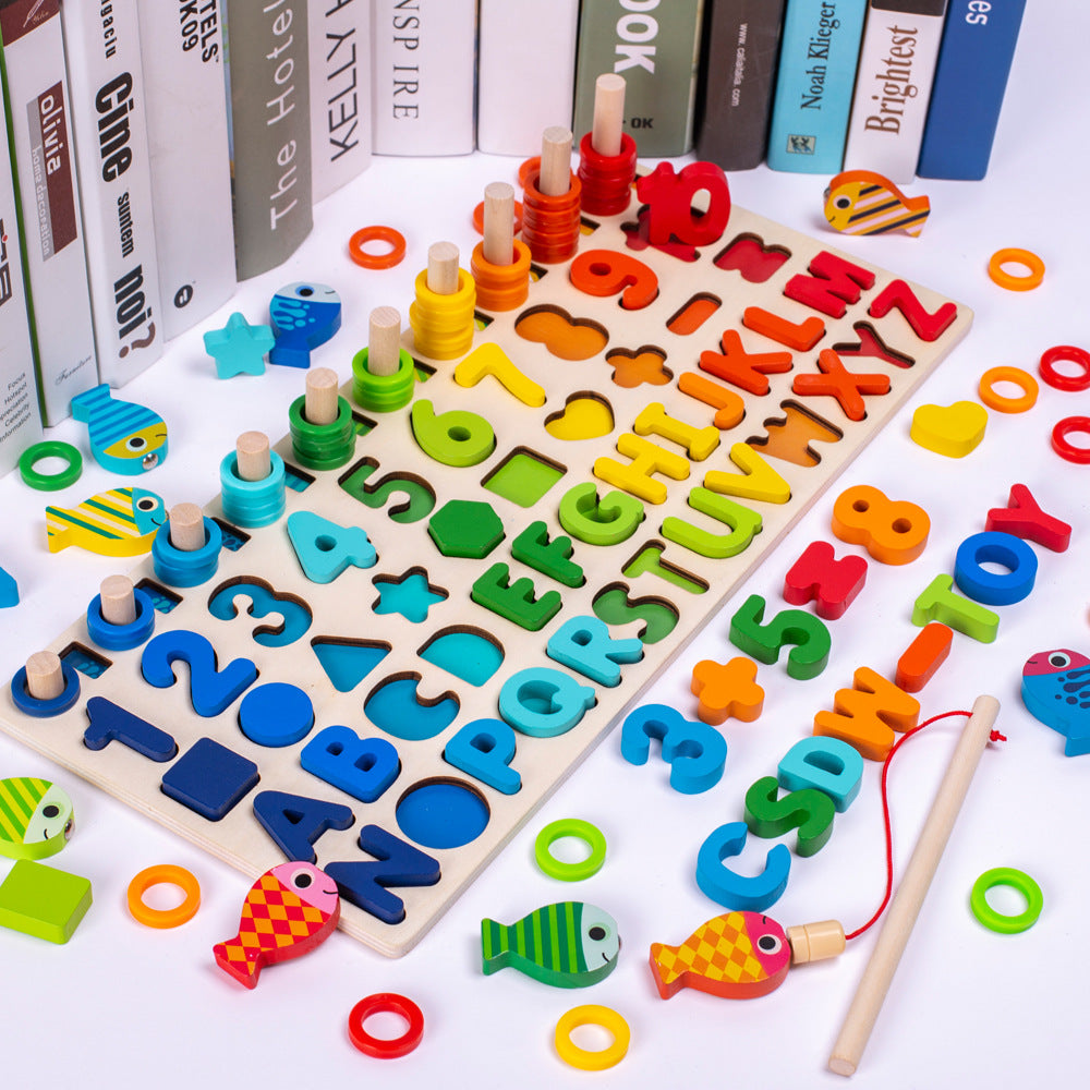 Kids Montessori Educational Wooden Math Children Toys