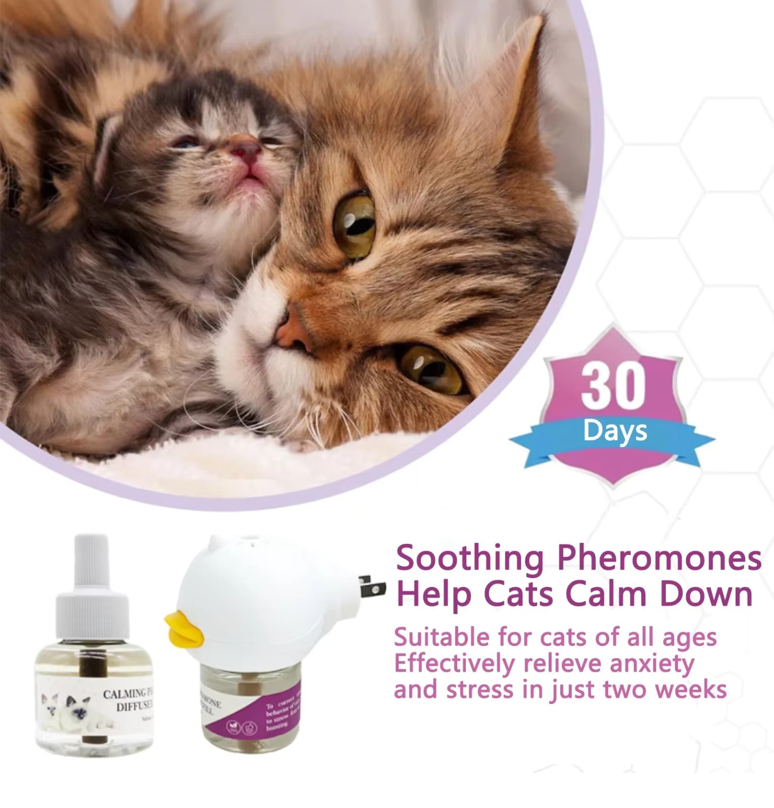 🐱 Cat Pheromone Diffuser – Calm Your Furry Buddy, Bring Harmony Home