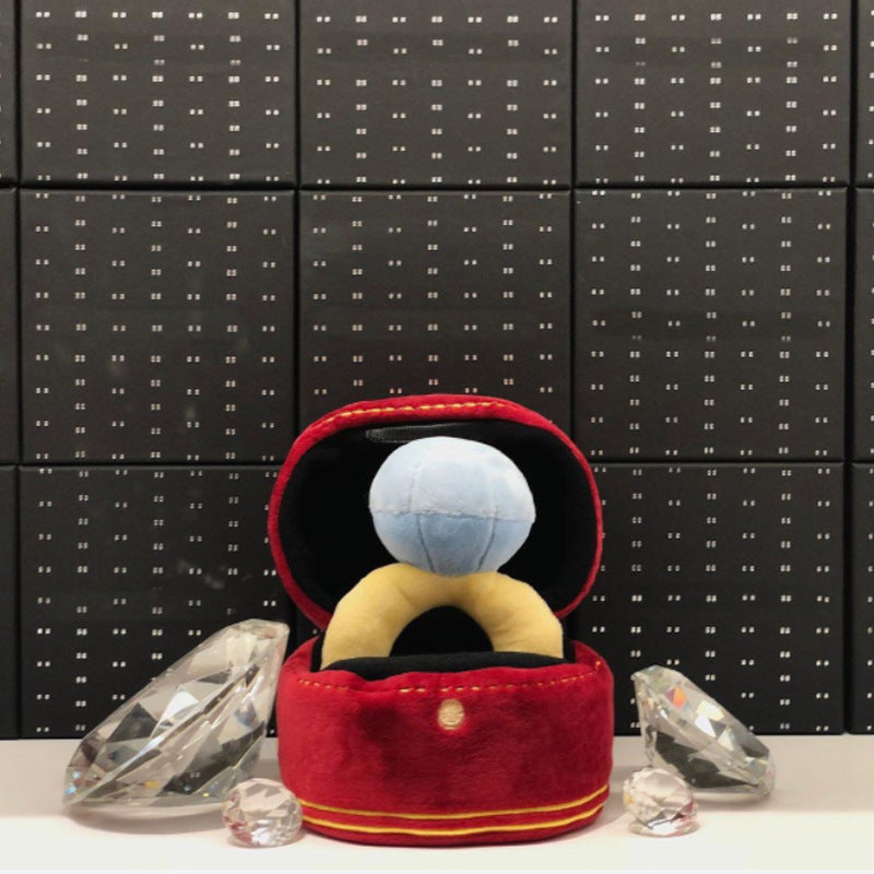 Korean diamond ring set dog toy