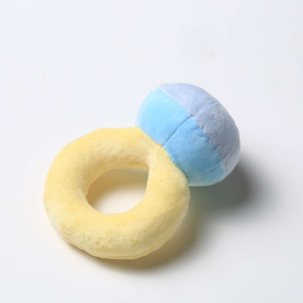 Korean diamond ring set dog toy