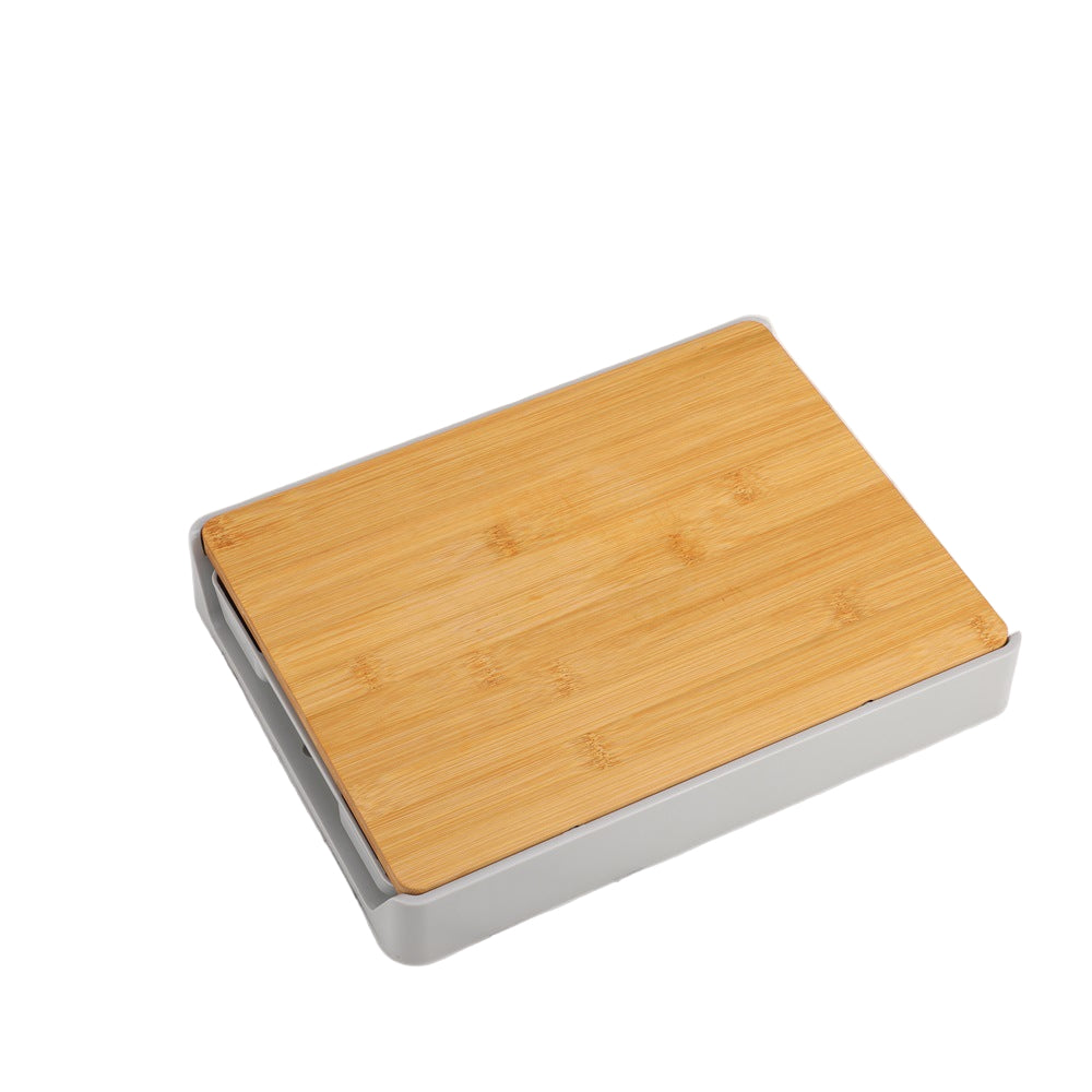 Bamboo Cutting Board With Drawer