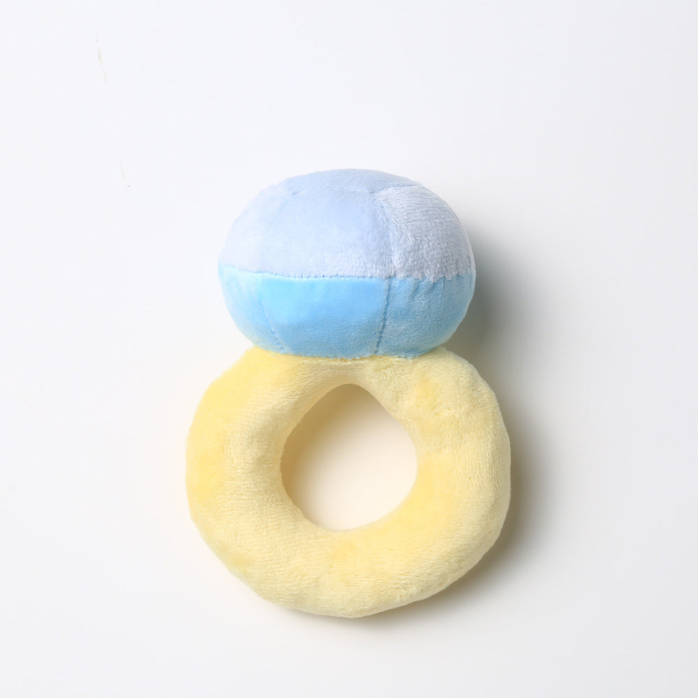 Korean diamond ring set dog toy
