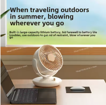 Automatic Rotation Electric Desktop Mini Fan